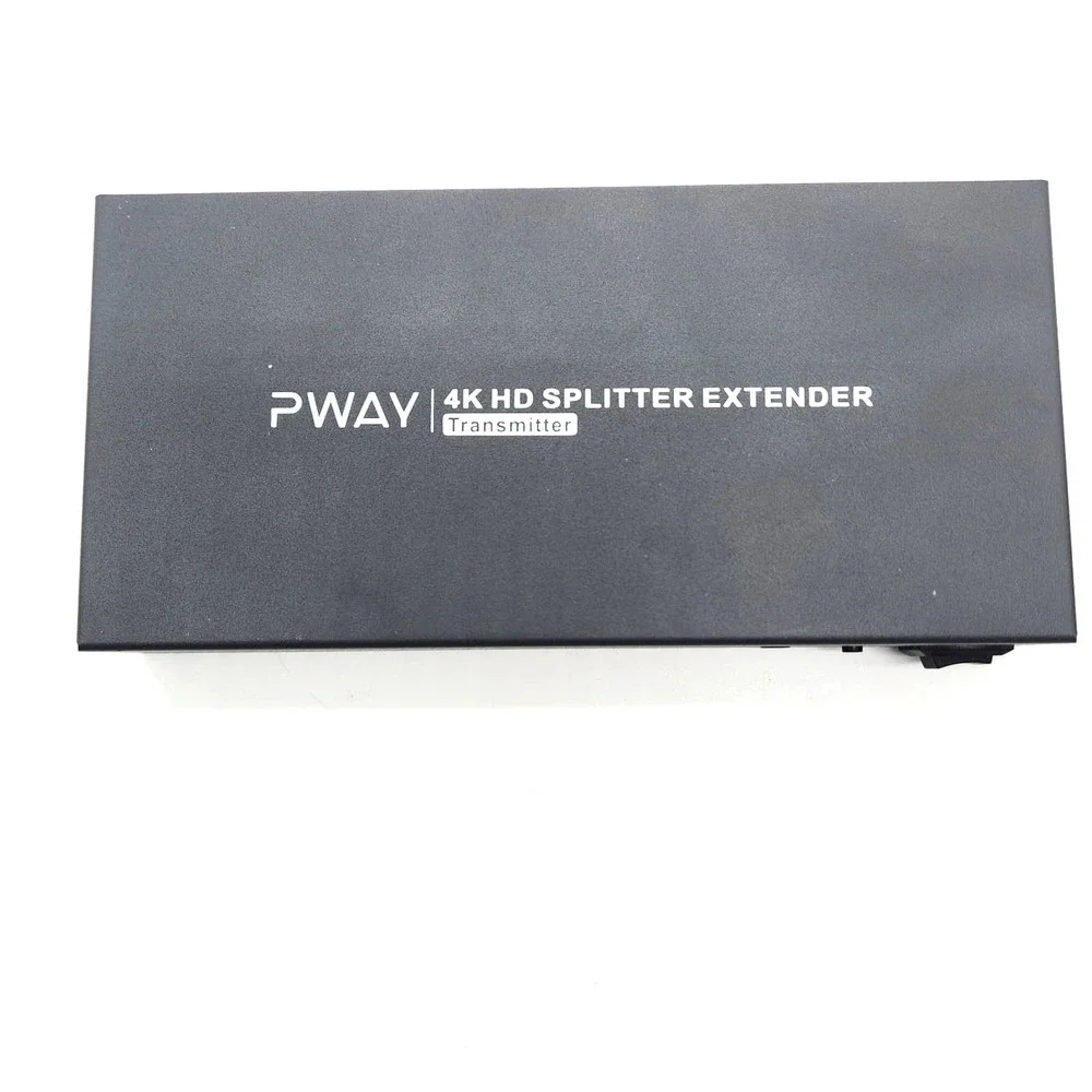 PWAYTEK HDMI Extender 1x2 4K60 Cat6 Splitter 60m IR EDID TX‎ RX Kit